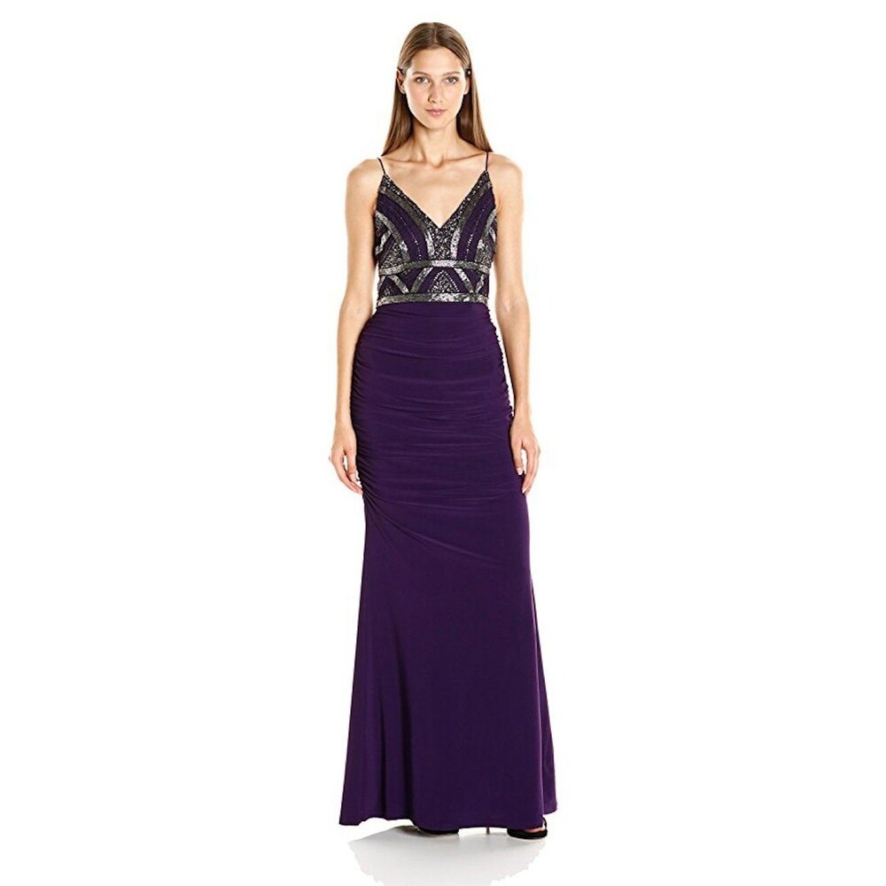 Adrianna Papell Beaded Bodice Gown